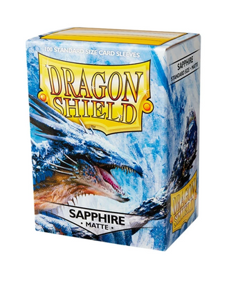 Fundas Dragon Shield Matte Sapphire — Standard 63×88 mm (100 uds)