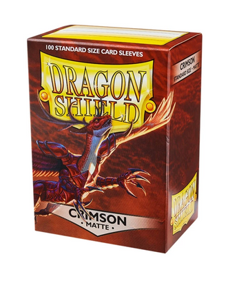 Fundas Dragon Shield Matte Crimson — Standard 63×88 mm (100 uds)