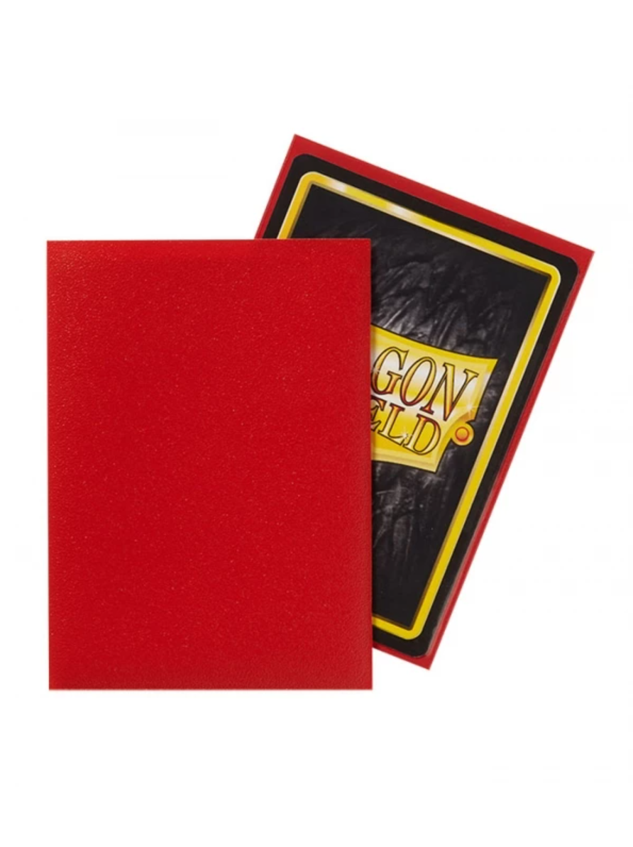 Fundas Dragon Shield Matte Crimson — Standard 63×88 mm (100 uds)