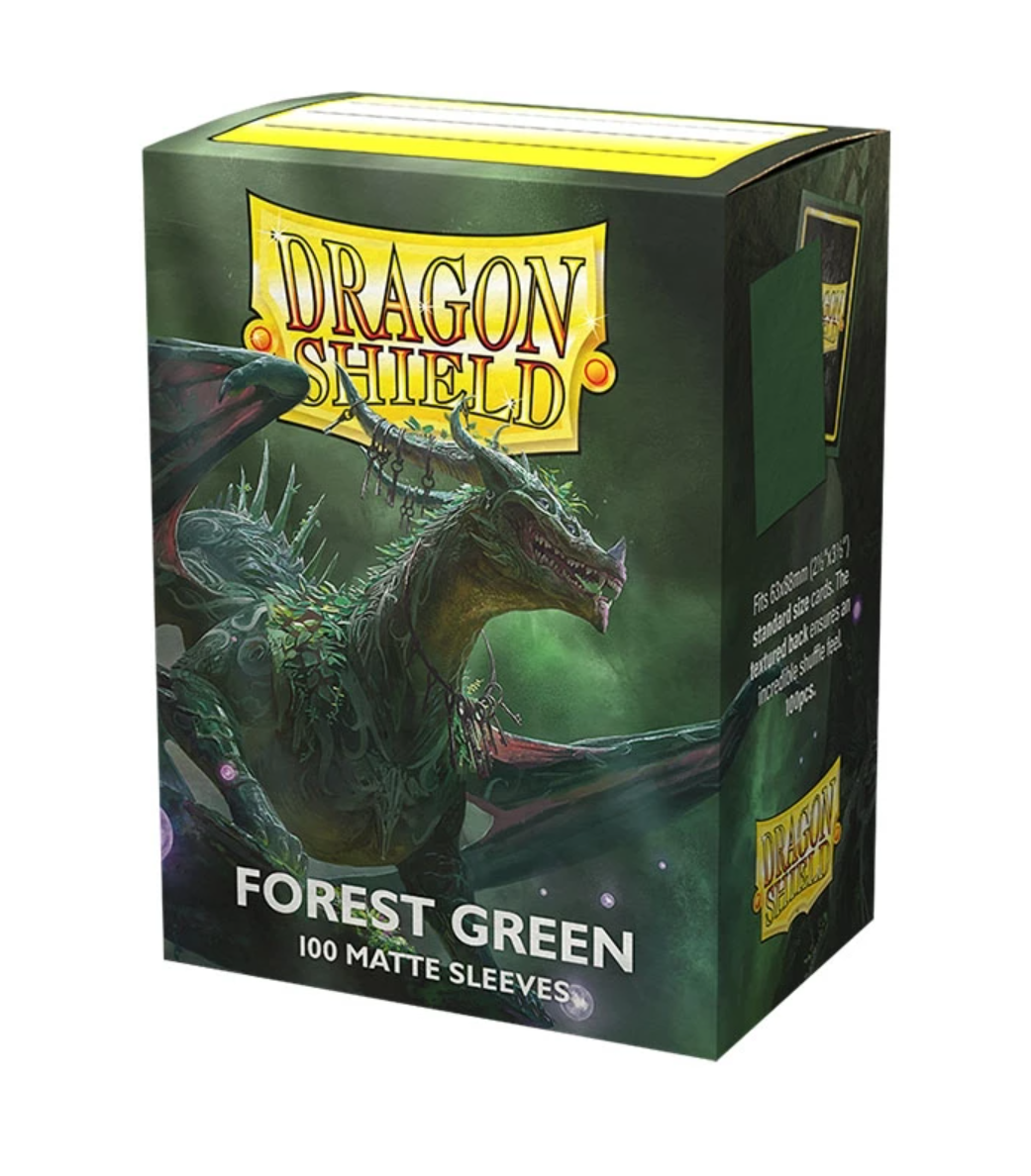 Fundas Dragon Shield Matte Forest Green — Standard 63×88 mm (100 uds)