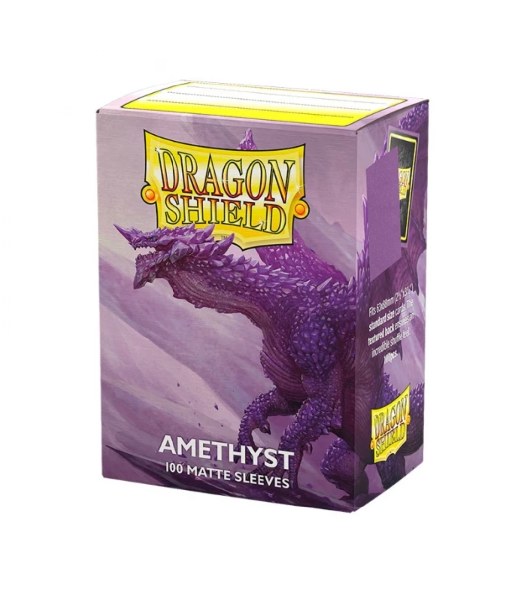 Fundas Dragon Shield Matte Morado Amethyst — Standard 63×88 mm (100 uds)