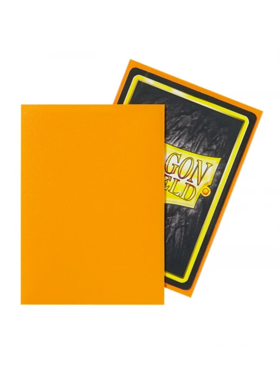 Fundas Dragon Shield Matte Naranja — Standard 63×88 mm (100 uds)