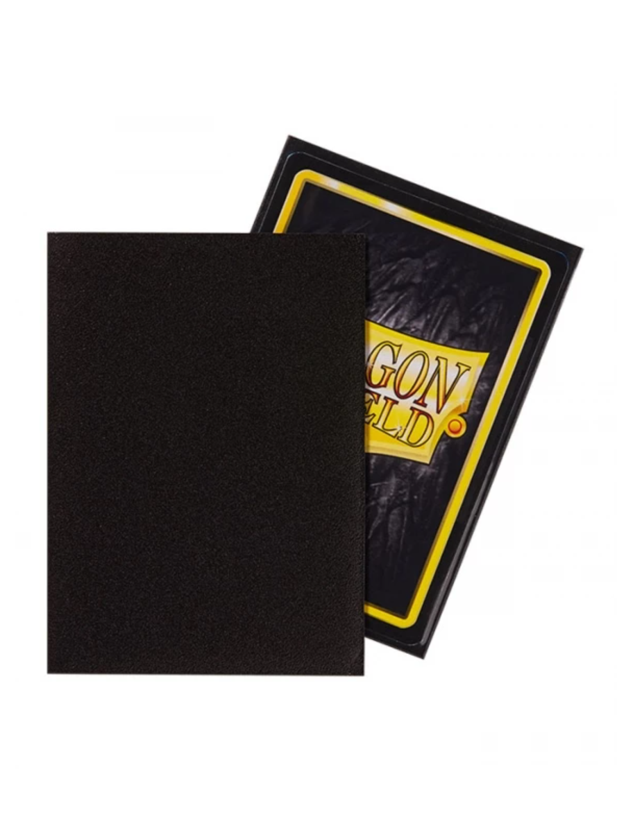 Fundas Dragon Shield Matte Negro — Standard 63×88 mm (100 uds)