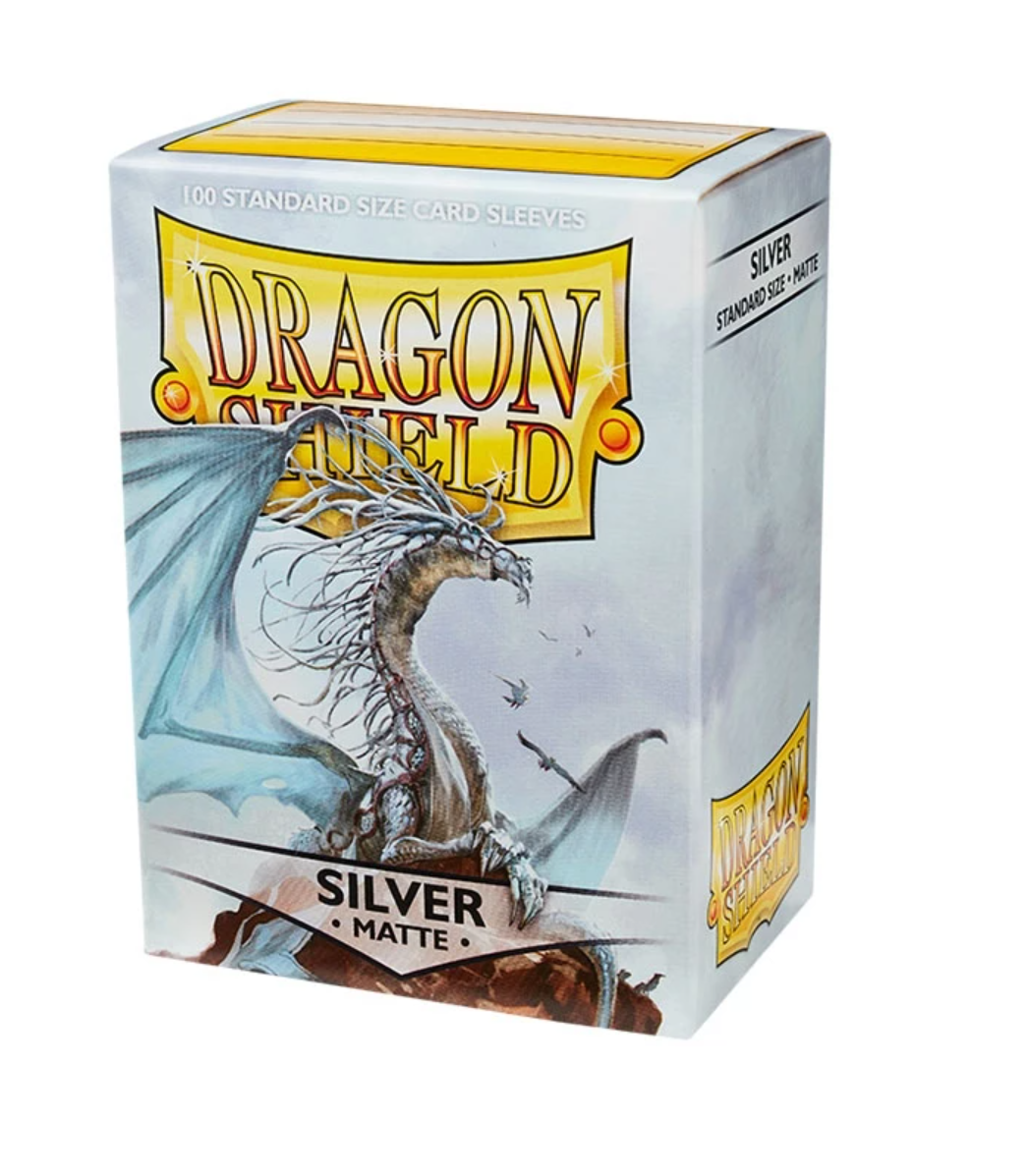 Fundas Dragon Shield Matte Silver — Standard 63×88 mm (100 uds)