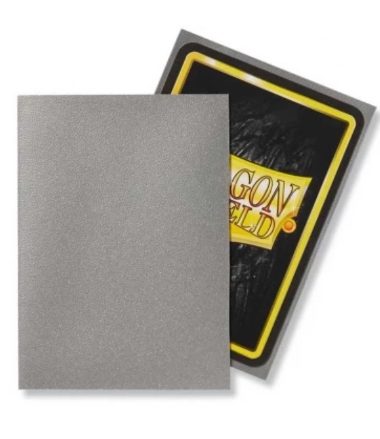 Fundas Dragon Shield Matte Silver — Standard 63×88 mm (100 uds)