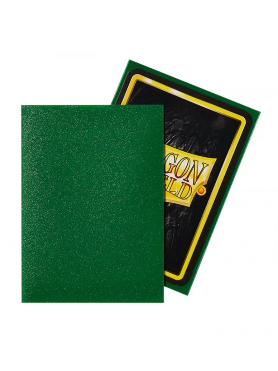 Fundas Dragon Shield Matte Verde Esmeralda — Standard 63×88 mm (100 uds)